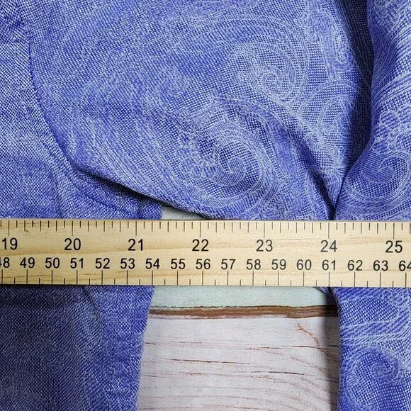 Robert Graham Mens Purple Paisley Long Sleeve Button-Down Shirt, Men's Small - Picture 11 of 13